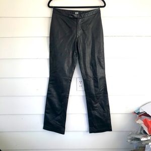 for Joseph Black Real Leather Pants -6